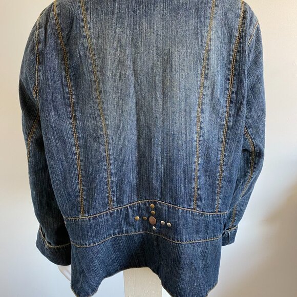 Faded Glory Denim Coat Vintage - Picture 12 of 16